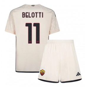 AS Roma Andrea Belotti #11 Replica Away Stadium Kit for Kids 2023-24 Short Sleeve (+ pants)